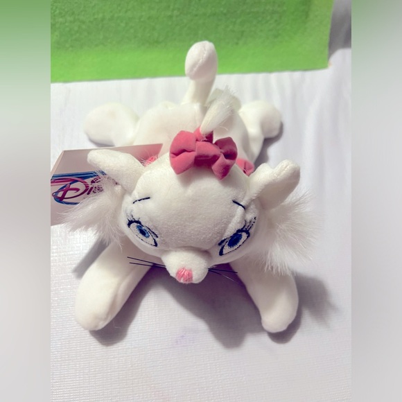 NEW! Disney Store “Marie” Aristocats Cat Plush Bean Bag Plush Toy Set NWT - Picture 1 of 4
